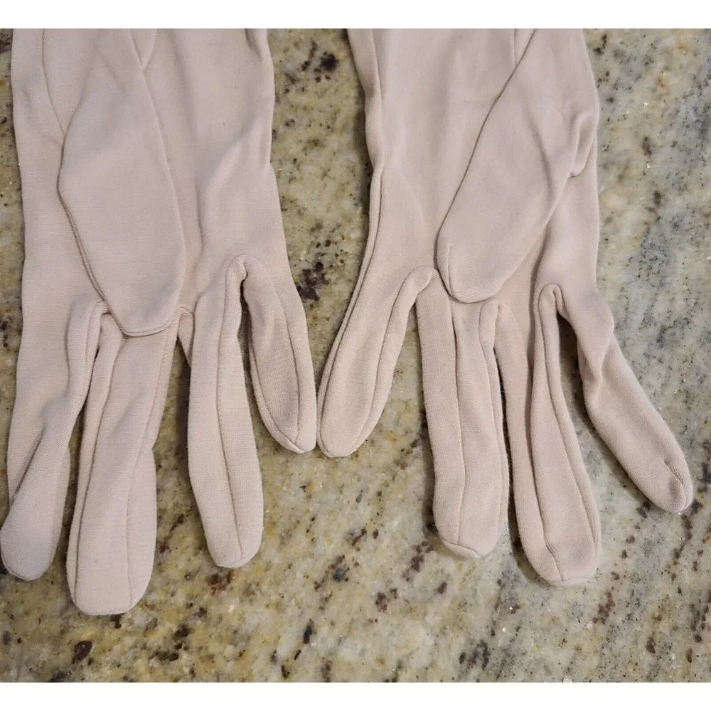 Vintage Size XL Fleshy Beige Nylon Stretch Formal 10
